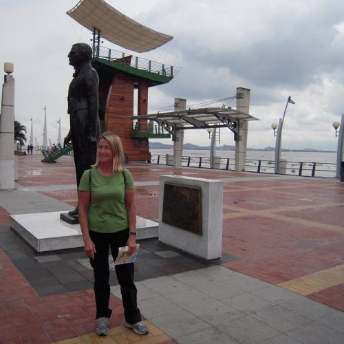 Bulwar nadmorski Malecon Simon Bolivar w Guayaquil to duma miasta