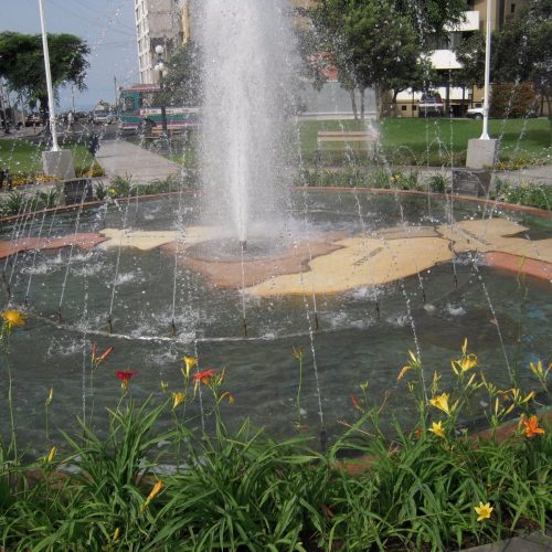 Plac i fontanna Ameryki Centralnej_Miraflores_Lima