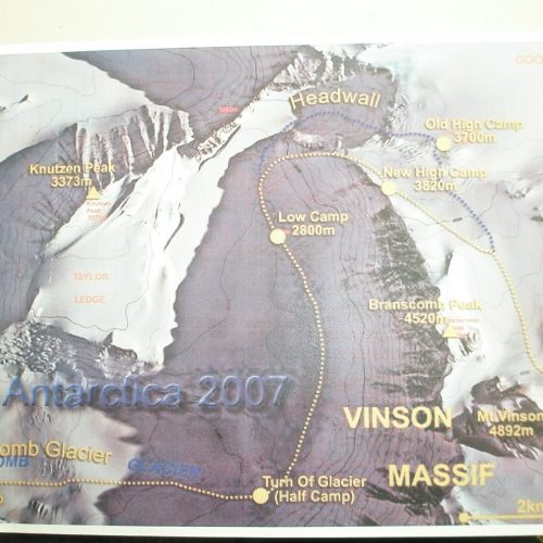 Droga wspinaczki na Mt Vinson