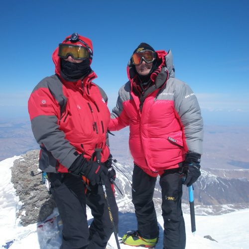 Na szczycie Elbrusa z Waldkiem.
